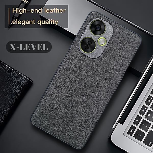 X-LEVEL Black Leather Case for Oneplus Nord CE 3 Lite