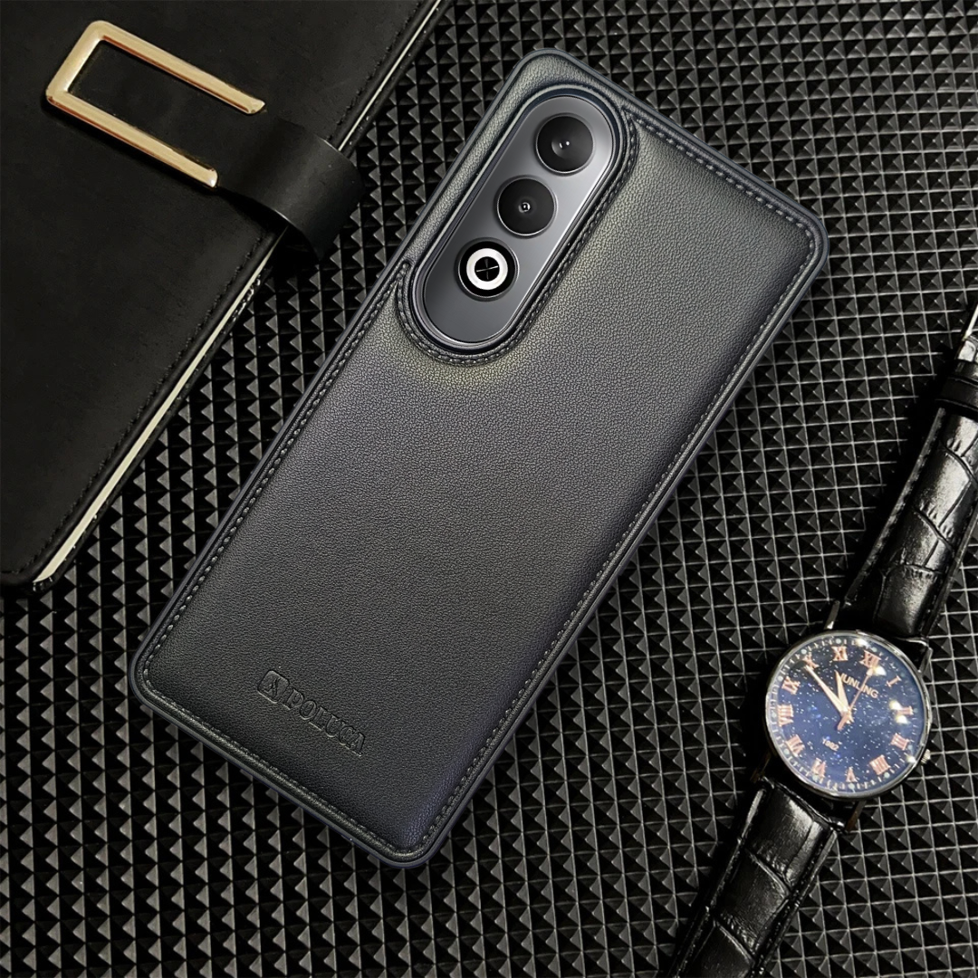 Prime Leather Black Leather Case for Oneplus Nord Ce 4