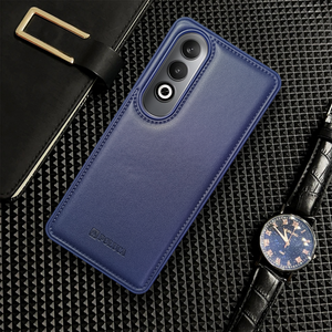 Prime Leather Dark Blue Leather Case for Oneplus Nord Ce 4