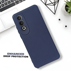 Dark Blue Line Wave Silicone Case for Oneplus Nord CE 4