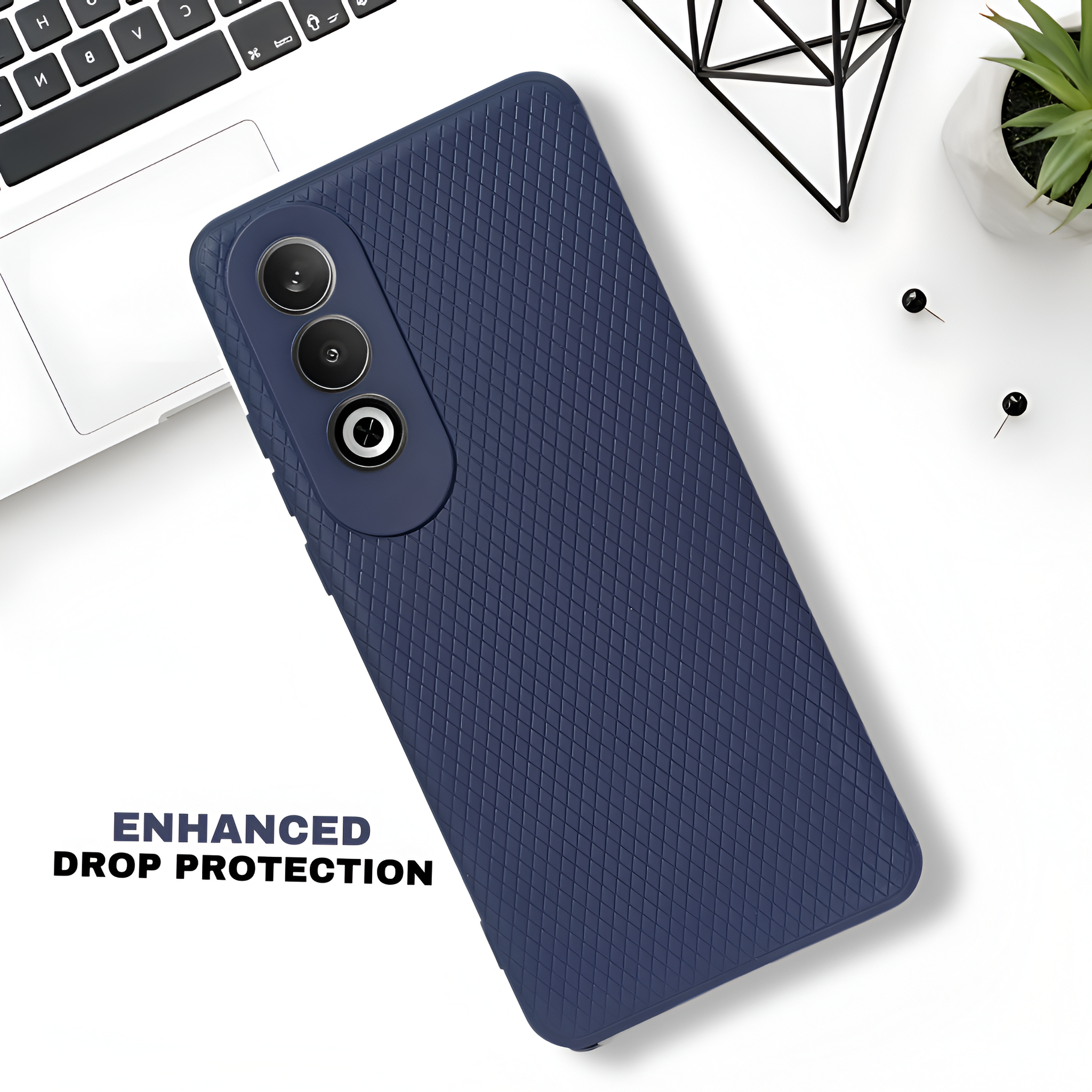 Black Line Wave Silicone Case for Oneplus Nord CE 4