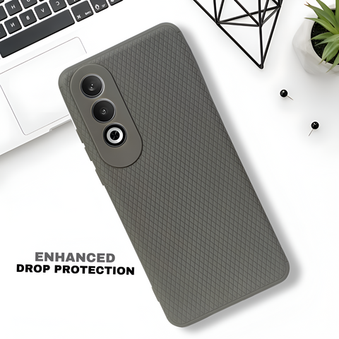 Grey Line Wave Silicone Case for Oneplus Nord CE 4