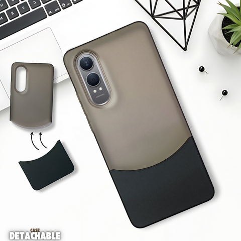 Black Detach Matte Case For Oneplus Nord Ce 4 Lite