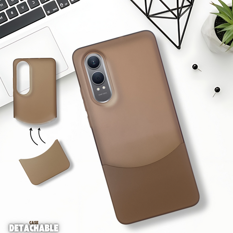 Brown Detach Matte Case For Oneplus Nord Ce 4 Lite