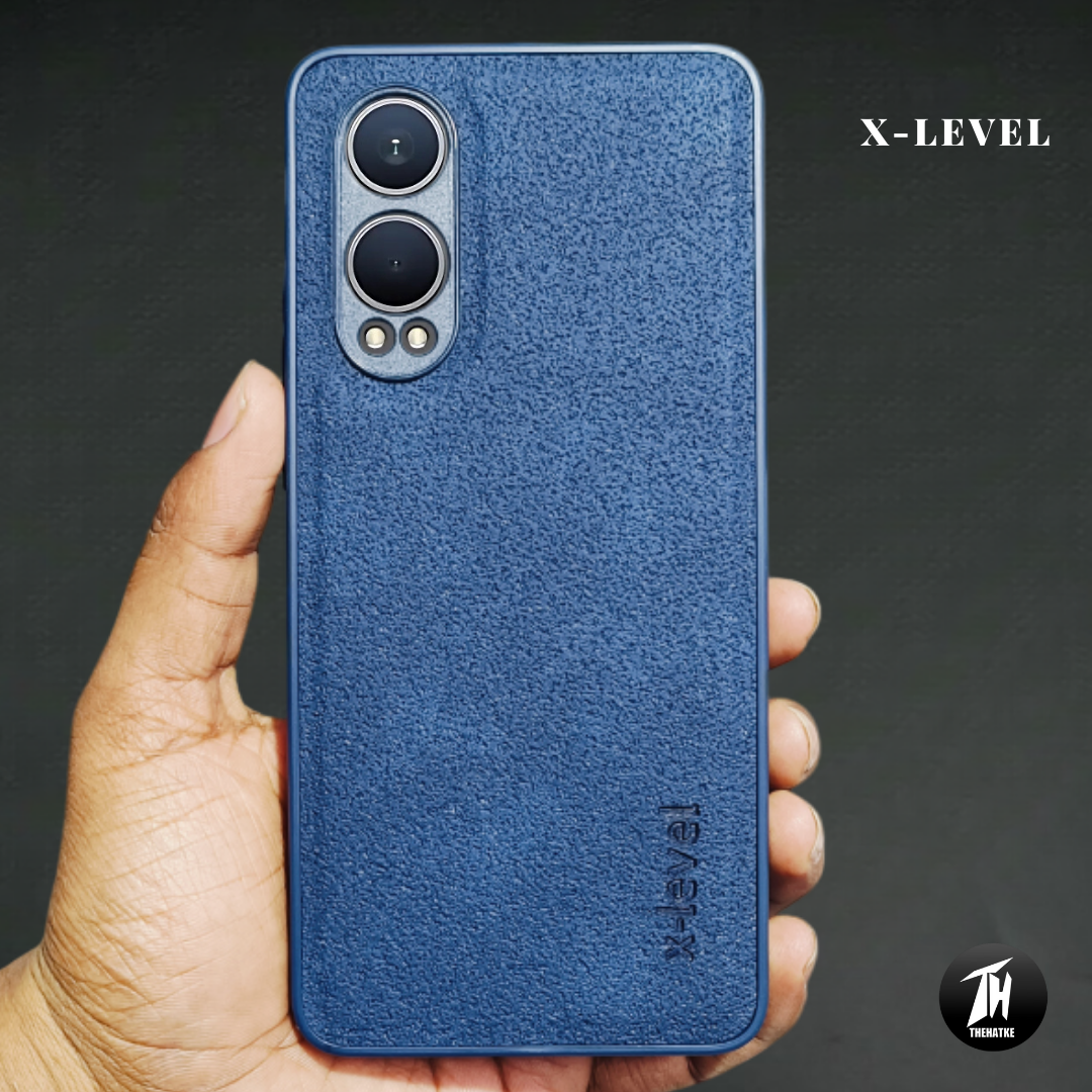 X-LEVEL Blue Leather Case for Oneplus Nord CE 4 Lite