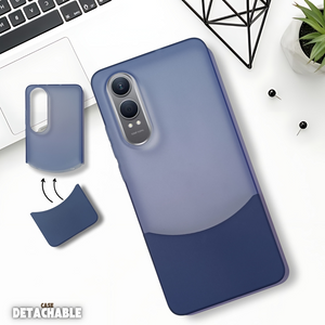Dark Blue Detach Matte Case For Oneplus Nord Ce 4 Lite