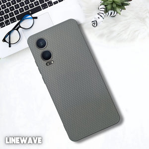 Grey Line Wave Silicone Case for Oneplus Nord Ce 4 Lite