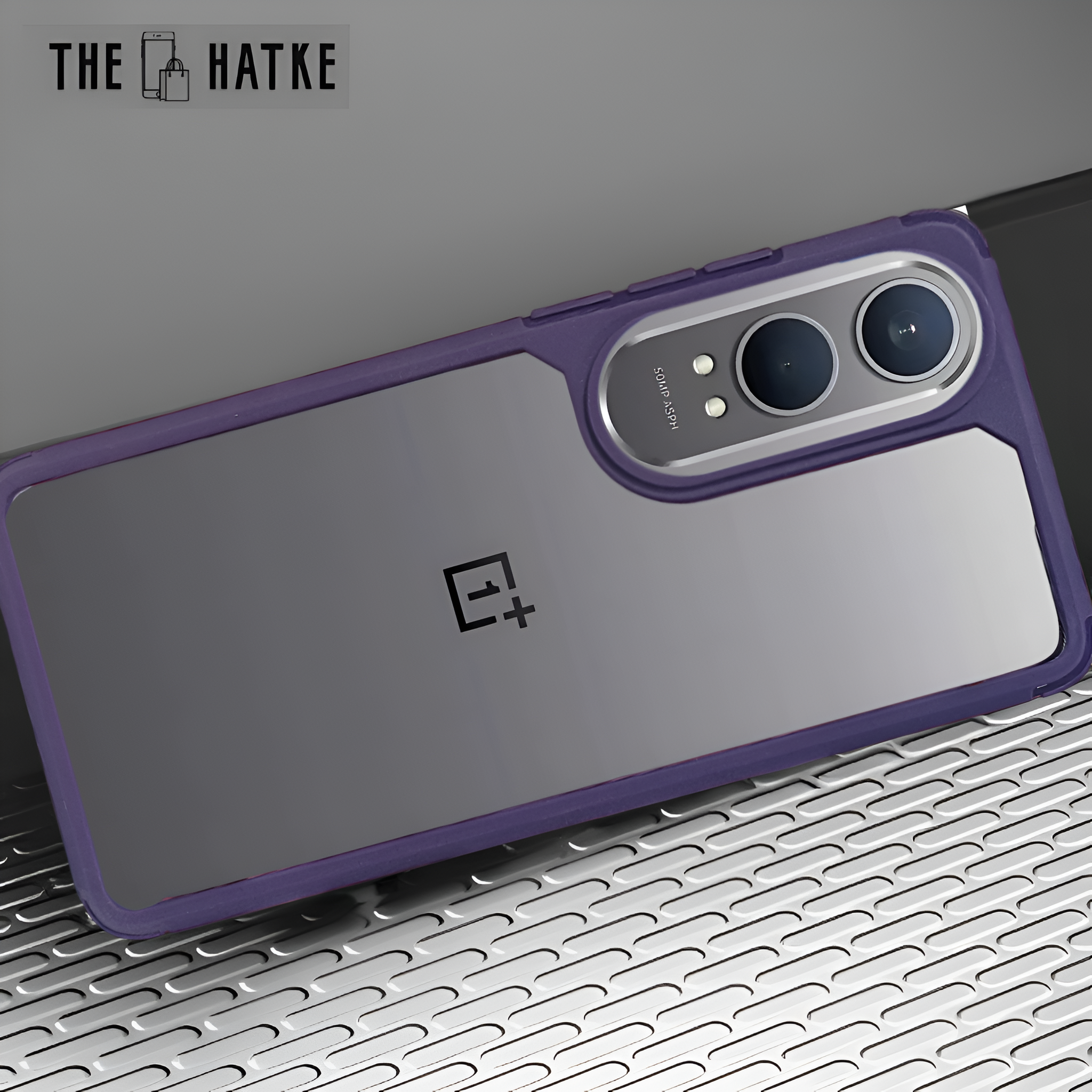 Pureview Deep Purple Hybrid Shockproof Silicone Case for Oneplus CE 4 Lite