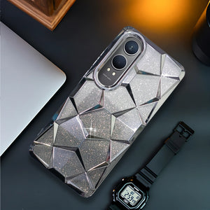 Dazzle Silver Silicone case for Oneplus Nord Ce 4 Lite