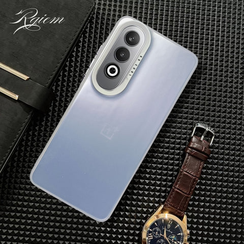 Silver Rgiem Slim Slicone Non-Yellowing Protective Case for Oneplus Nord CE 4