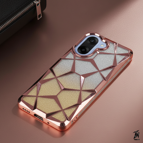 Dazzle Golden Silicone case for Oneplus Nord Ce 5
