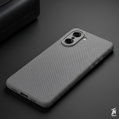 Grey Line Wave Silicone Case for Oneplus Nord Ce 5