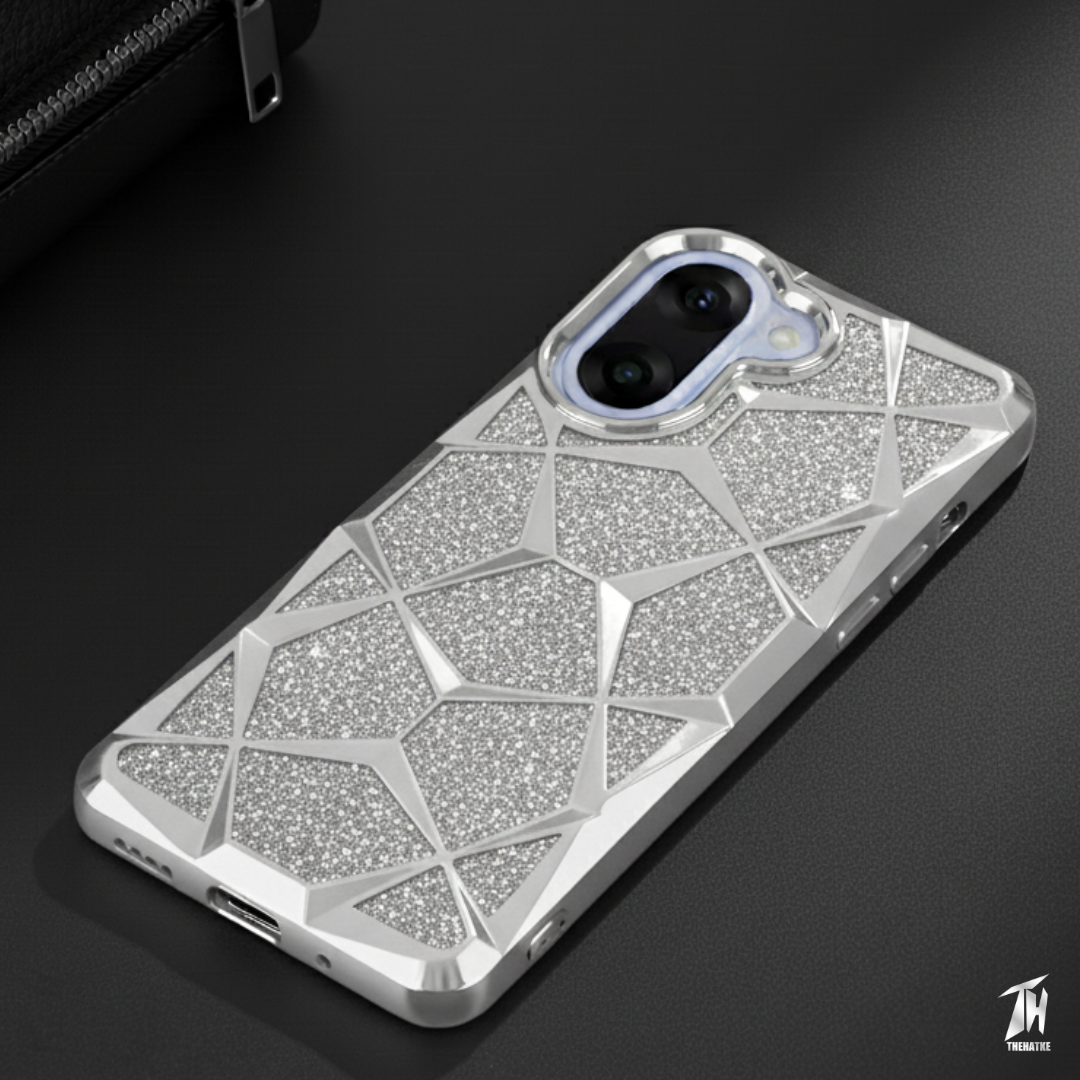 Dazzle Silver Silicone case for Oneplus Nord Ce 5
