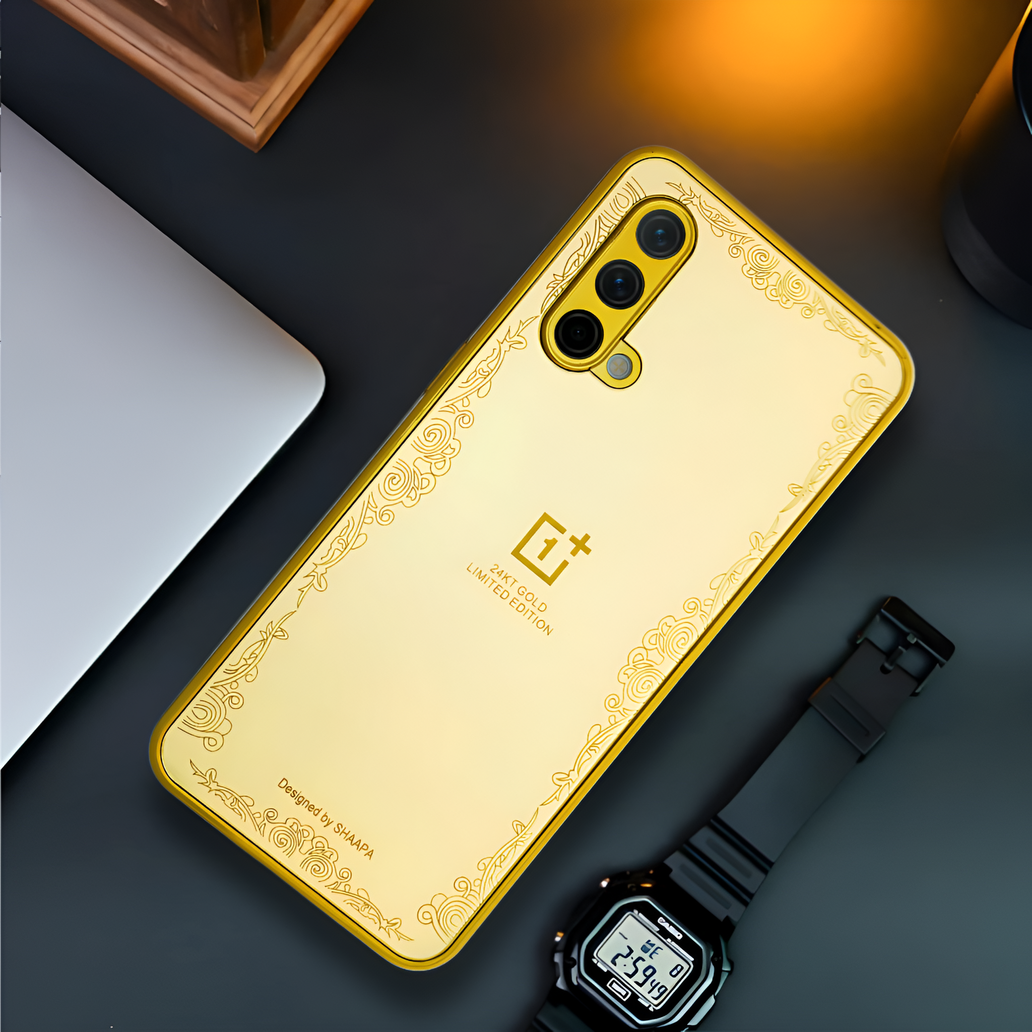 Luxury Gold Mirror case for Oneplus Nord ce