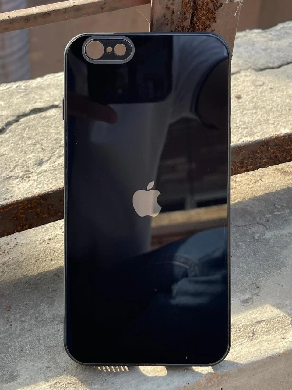 Black camera Safe mirror case for Apple Iphone 6/6s