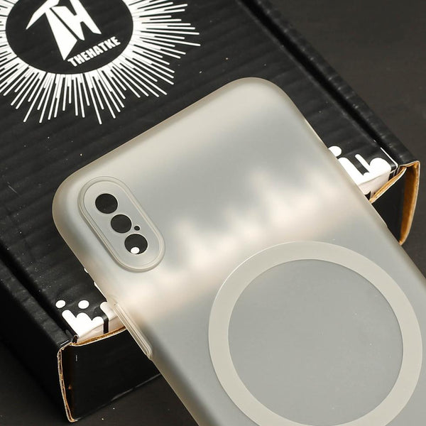 Clayish Paper Matte Magsafe Case for Apple Iphone Xs Max - The Hatke