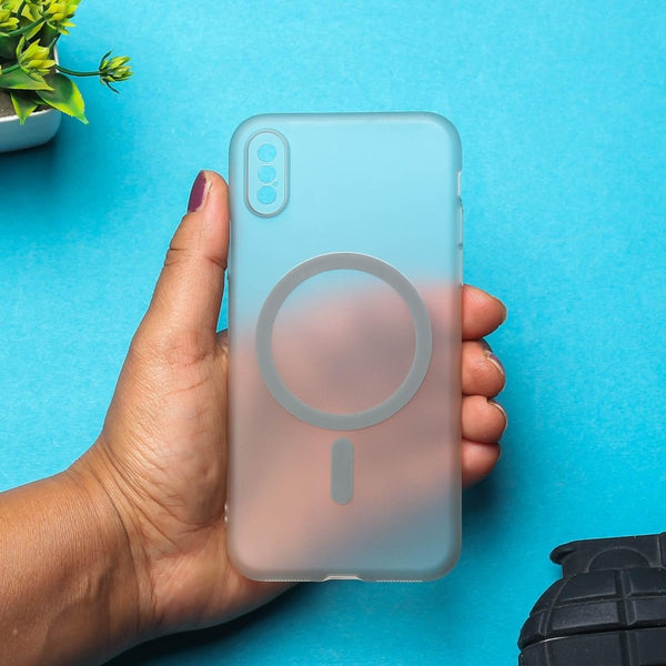 Clayish Paper Matte Magsafe Case for Apple Iphone Xs Max - The Hatke