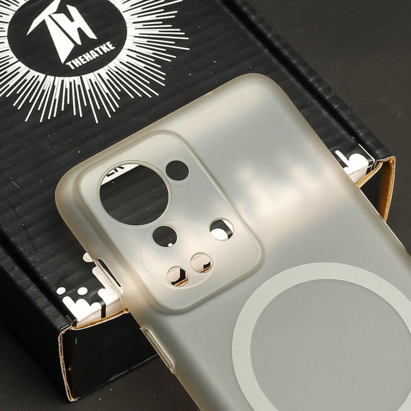 Clayish Paper Matte Magsafe Case for Oneplus Nord 2T - The Hatke