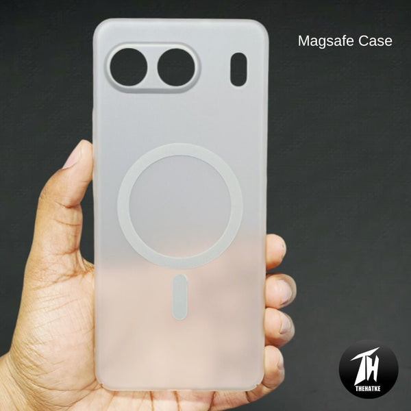 Clayish Paper Matte Magsafe Case for Oneplus Nord 4 - The Hatke