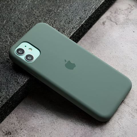 Green Original Silicone case for Apple iphone 11