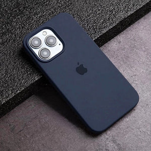 Dark Blue Original Silicone case for Apple iphone 15 Pro max