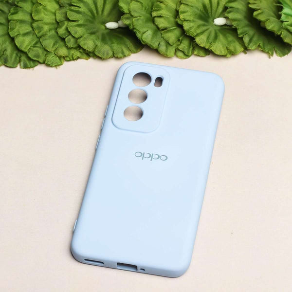 Cloud Blue Camera Original Silicone case for Oppo Reno 12 - The Hatke