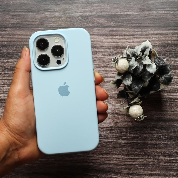 Cloud Blue Original Silicone Case for Apple iphone 14 Pro - The Hatke