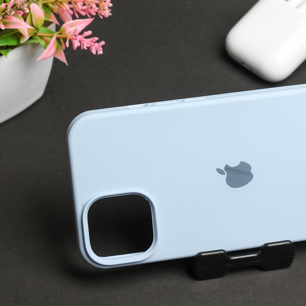Cloud Blue Original Silicone Case for Apple iphone 15 - The Hatke
