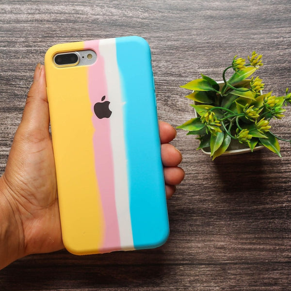 Colorwave Silicone Case for Apple iphone 7 Plus - The Hatke