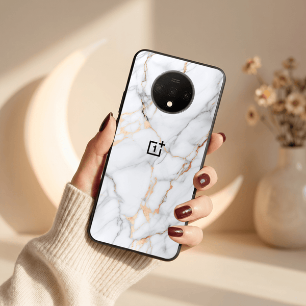 Copper Luxe Marble MB Case for Oneplus 7T - The Hatke