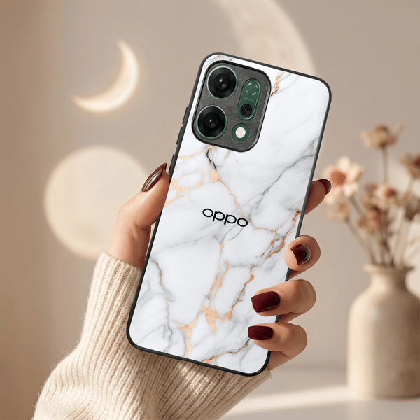 Copper Luxe Marble MB Case for Oppo Reno 14 Pro - The Hatke