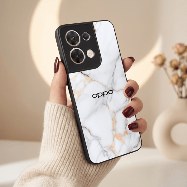 Copper Luxe Marble MB Case for Oppo Reno 8 - The Hatke