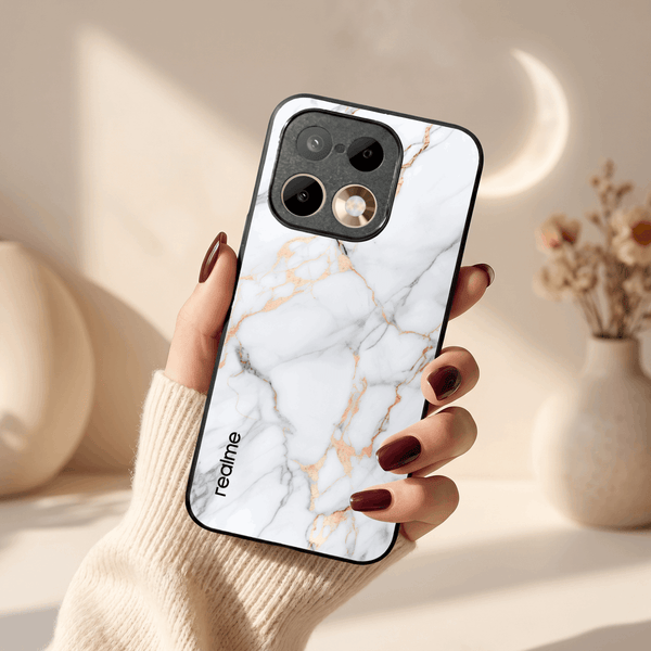 Copper Luxe Marble MB Case for Realme 16 Pro - The Hatke
