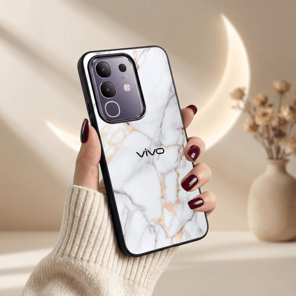 Copper Luxe Marble MB Case for Vivo T4X - The Hatke