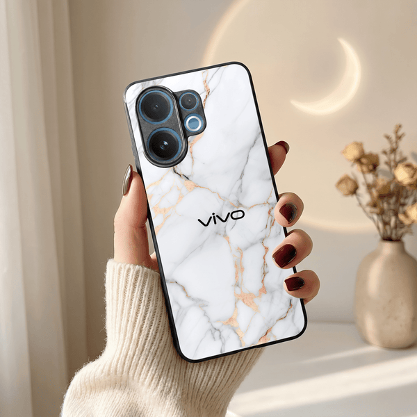 Copper Luxe Marble MB Case for Vivo V60 - The Hatke