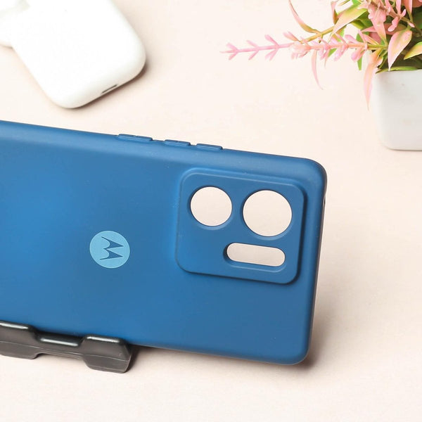 Cosmic Blue Camera Original Silicone case for Motorola Edge 40 - The Hatke
