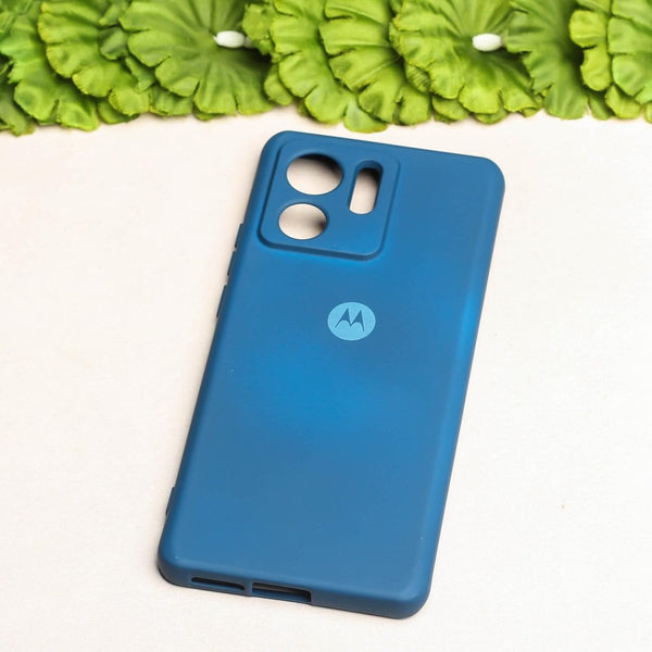 Cosmic Blue Camera Original Silicone case for Motorola Edge 40 - The Hatke