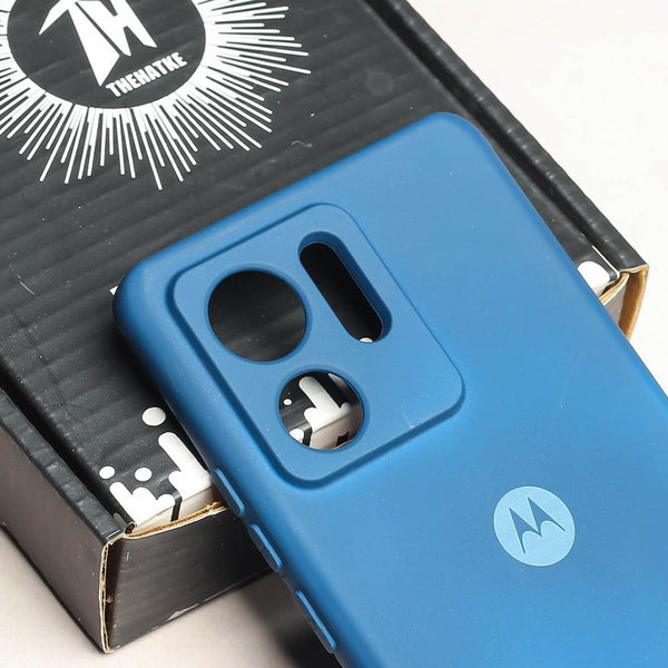 Cosmic Blue Camera Original Silicone case for Motorola Edge 40 - The Hatke