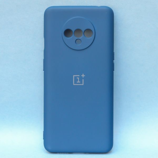 Cosmic Blue Camera Original Silicone case for Oneplus 7T - The Hatke