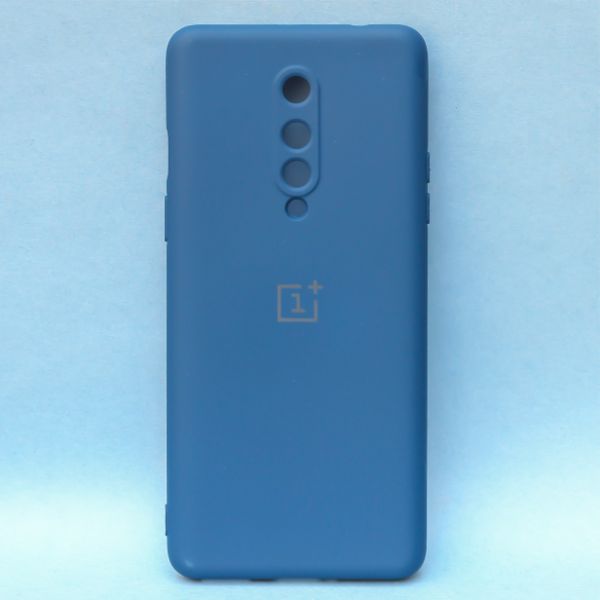 Cosmic Blue Camera Original Silicone case for Oneplus 8 - The Hatke