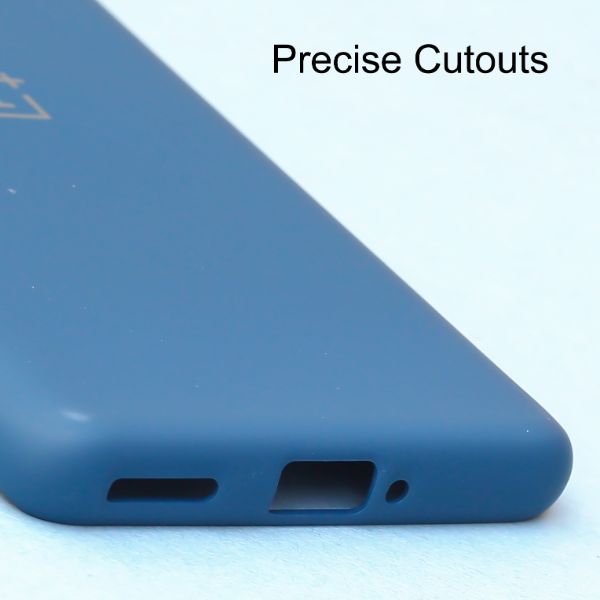 Cosmic Blue Camera Original Silicone case for Oneplus 8 - The Hatke