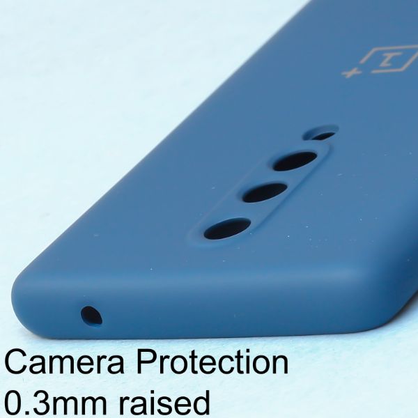 Cosmic Blue Camera Original Silicone case for Oneplus 8 - The Hatke