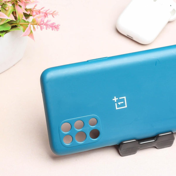Cosmic Blue Camera Original Silicone case for Oneplus 9R - The Hatke