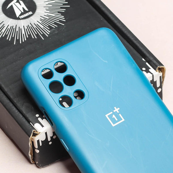 Cosmic Blue Camera Original Silicone case for Oneplus 9R - The Hatke