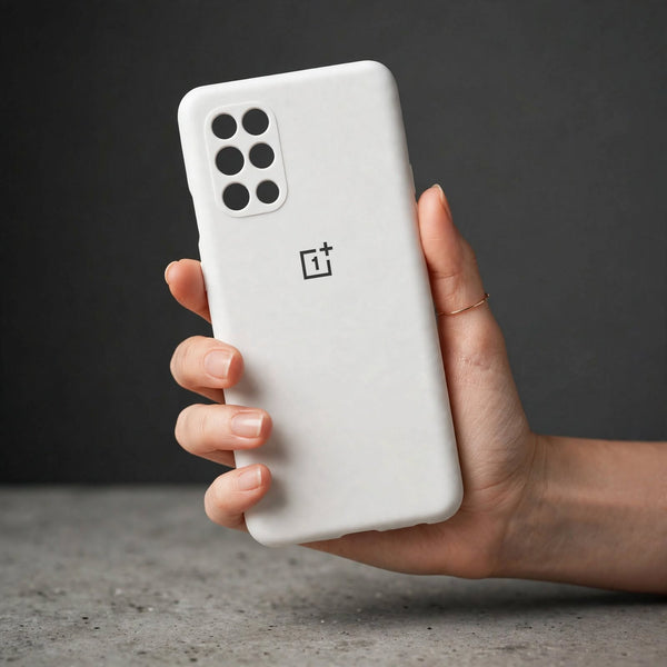 White Camera Original Silicone case for Oneplus 9R