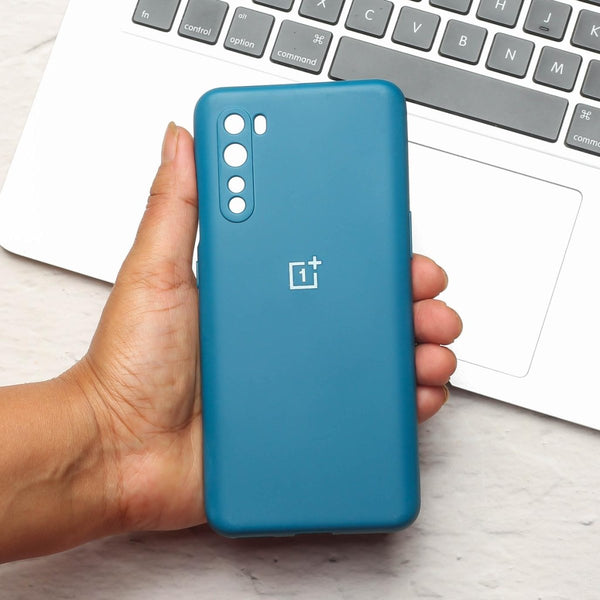 Cosmic Blue Camera Original Silicone case for Oneplus Nord - The Hatke