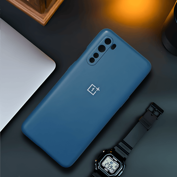 Cosmic Blue Camera Original Silicone case for Oneplus Nord - The Hatke
