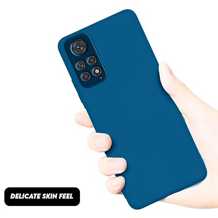 Cosmic Blue Camera Original Silicone Case for Redmi Note 11 - The Hatke