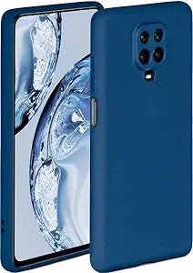 Cosmic Blue Camera Original Silicone Case for Redmi Note 9 Pro - The Hatke
