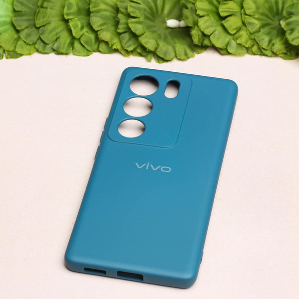 Cosmic Blue Camera Original Silicone case for Vivo V27 - The Hatke